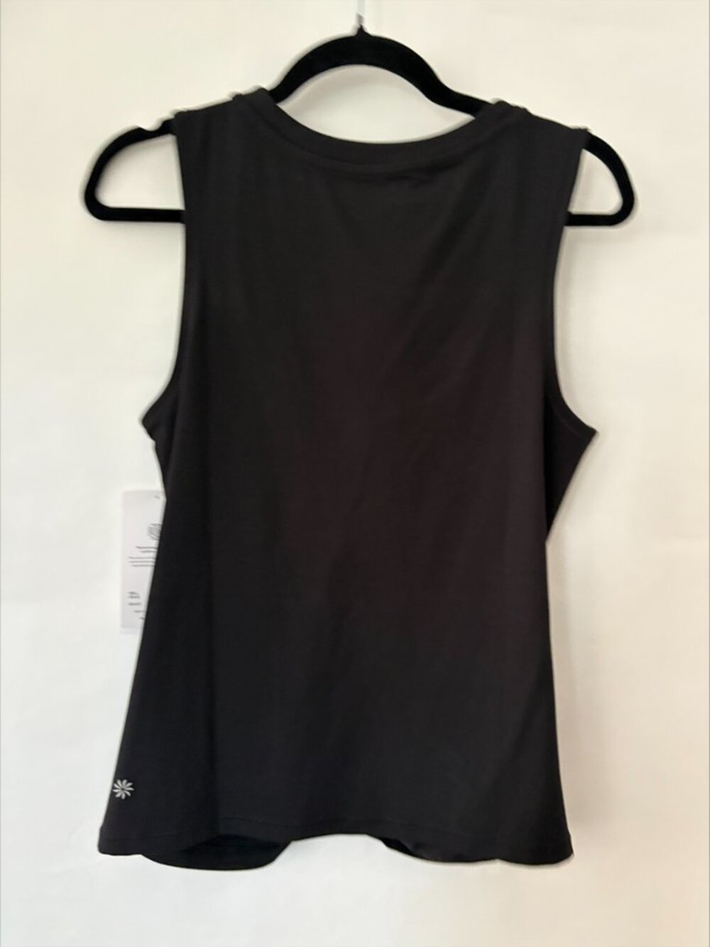 NWT Athleta Black Cinch Tank Ruched Athletic Top Cami Size Large - Picture 3 of 7